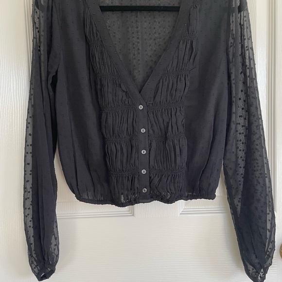 Chiffon dotted blouse - Picture 1 of 2